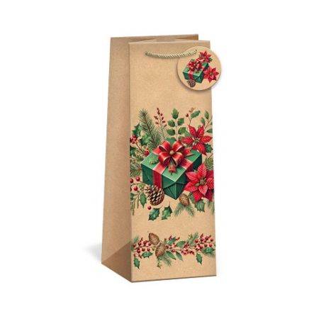 ARGUS Dárková papírová taška na víno T8N (39,8 x 15 cm) 08350012