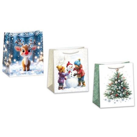 ARGUS Dárková papírová taška T4 (19 x 23 cm) mix 12 ks 08430006