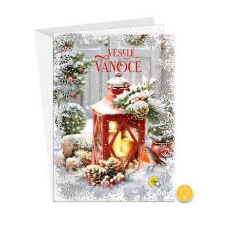 ARGUS Vánoční přání svítící 71-5002c