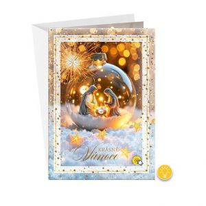 ARGUS Vánoční přání svítící 71-5004c