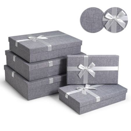 ARGUS Sada 5 ks dárkových krabic - textilní se saténovou stužkou 21005202