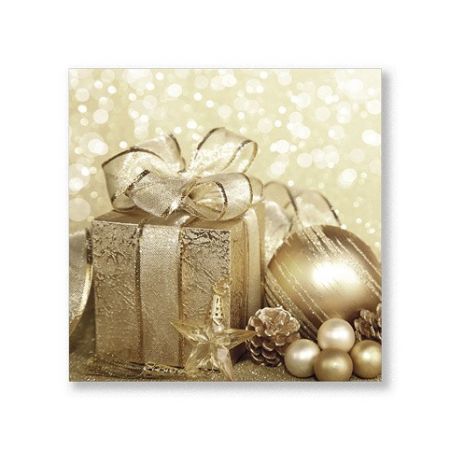 ARGUS Vánoční ubrousky, servítky - zlatý dárek 19031022