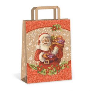 ARGUS Mikulášska dárková taška kraft 22x29x11cm 20291014