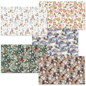 ARGUS Balící papír STANDARD vánoční motiv  arch 100x70 MIX box 80 rolí 09210012