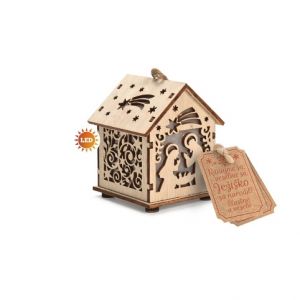 ARGUS Vánoční dekorace a dárek domeček s LED světlem 23700001