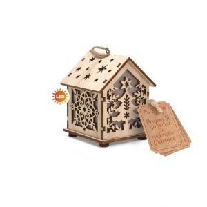 ARGUS Vánoční dekorace a dárek domeček s LED světlem 23700002