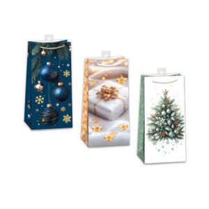 ARGUS Dárková papírová taška (10 x 22 cm) mix 12 ks 08030002h