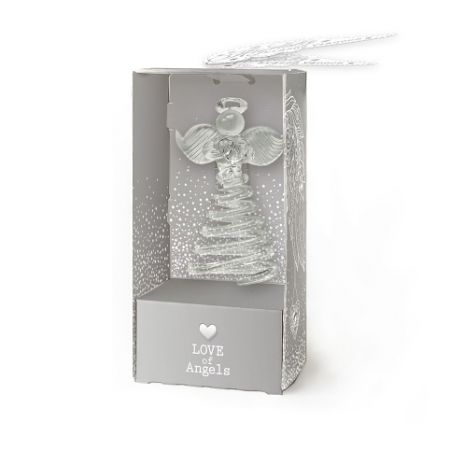 Vánoční dekorace - skleněný anděl