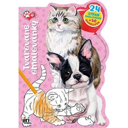 Tvarované omalovánky Štěňátka a koťátka