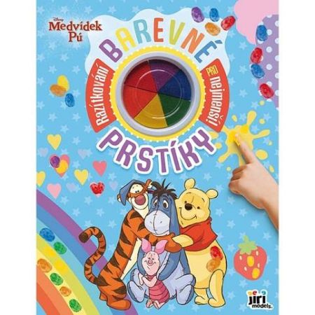 Barevné prstíky Medvídek Pú