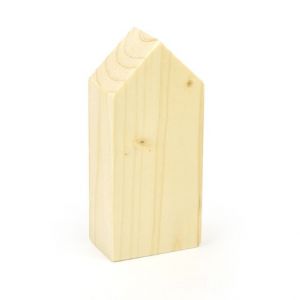 Domeček 4,4 x 2,4 x 10 cm, dřevo přírodní