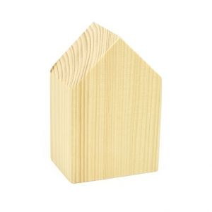 Domeček 8 x 6 x 12 cm, dřevo přírodní