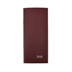 Diář měsíční 2026, bordó