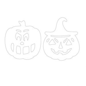 Papírový výřez, dýně, 4 ks