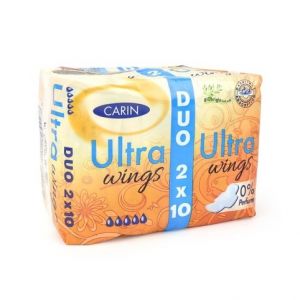 Hygienické vložky Carin Duopack Ultra Wings, 20 ks