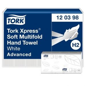 Tork H2 Xpress papírové ručníky 2-vrstvý recykl bílé 3780 ks
