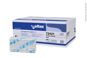 Celtex Racon papírové ručníky skládané V 22x21 cm 2vrstvé celulóza 3150 ks