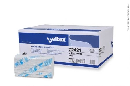 Celtex Racon papírové ručníky skládané V 22x21 cm 2vrstvé celulóza 3150 ks