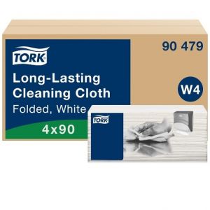 TORK Long-Lasting netkané čisticí utěrky W4, 1 vrstva, bílé, 90 ks