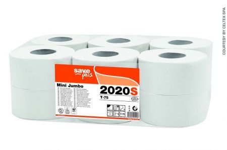 Celtex SavePlus toaletní papír mini jumbo 195 2vrstvý celulóza 150 m 12 rolí