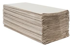 Skládané ZZ ručníky, 1 vrstvý recykl 5000 ks, šedé