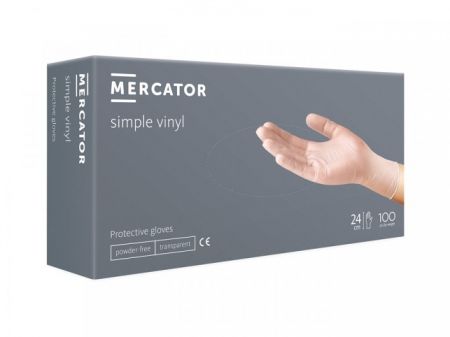 Rukavice vyšetř.vinyl bez pudru L,100ks