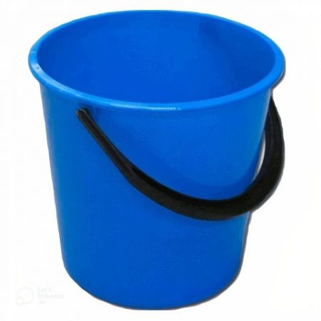 Kbelík 10 l, modrý, plast, bez výlevky