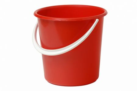 Kbelík 10 l červený,plast, bez výlevky