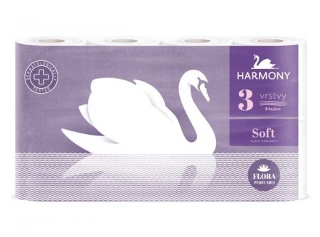 Harmony Soft Flora, toaletní papír, 8 rolí
