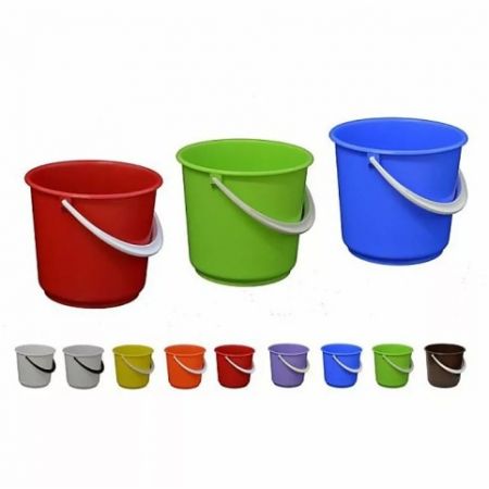 Kbelík 5 l červený, plast, bez výlevky