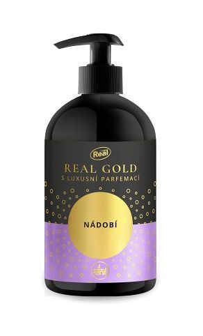 REAL GOLD Koncentrovaný gel pro zářivě čisté nádobí s luxusní vůní 500g