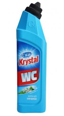 KRYSTAL WC kyselý na keramiku, modrý 750 ml