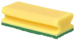 Gastro houba 60x150, žlutá, zelený pad,5 ks