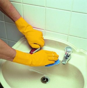 Rukavice /XL/ úklid. s bavl. výst.