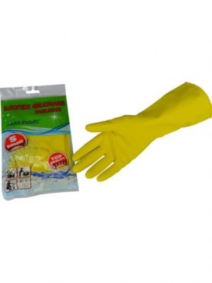 Rukavice DELUXE latexové L žluté