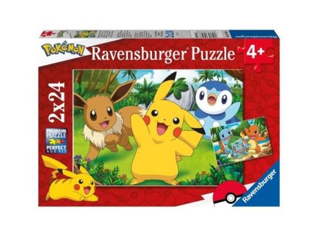 Puzzle dětské Pokémon 2x24 dílků