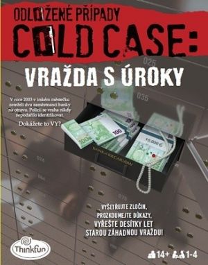 Hlavolam ThinkFun Odložené případy: Vražda s úroky