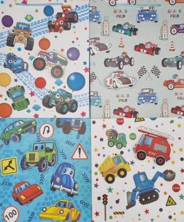 Dárková taška M 18x23x8cm -Dopravní dobrodružství