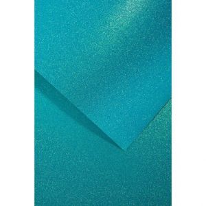 Kreativní papír A4 třpytivý - 210 g/m2, modrý, 5 listů
