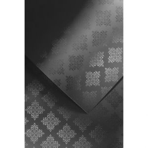 Dekorativní karton GLAMOUR černý balení 20ks 230g