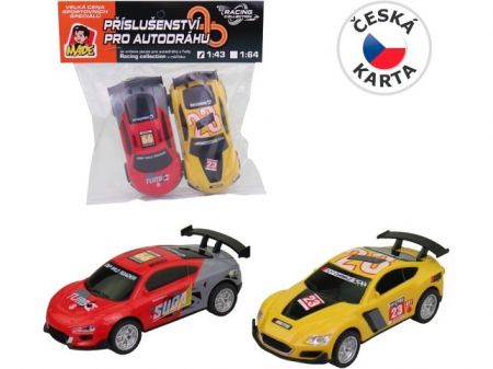 Autodráha náhradní autíčka, 2 ks 1:43
