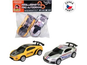 Autodráha náhradní autíčka, 2 ks 1:43