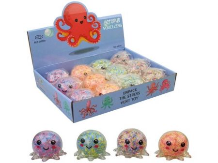 Relaxační chobotnice s světlem, 6cm