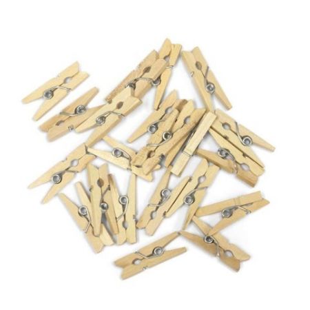 Kolíčky dřevěné 25mm přírodní                 