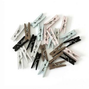 Kolíčky dřevěné 25mm mix