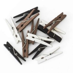 Kolíčky dřevěné 47mm přírodní  mix      