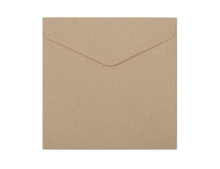 Ozdobné obálky Nature - 16 x 16 cm, 120 g/m2, tmavě béžové, 10 ks