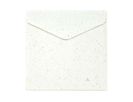 Ozdobné obálky Terazzo - 16 x 16 cm, 120 g/m2, bílé se vzorem, 10 ks