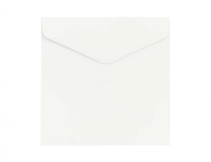 Ozdobné obálky Smooth - 16 x 16 cm, 150 g/m2, bílé, 10 ks