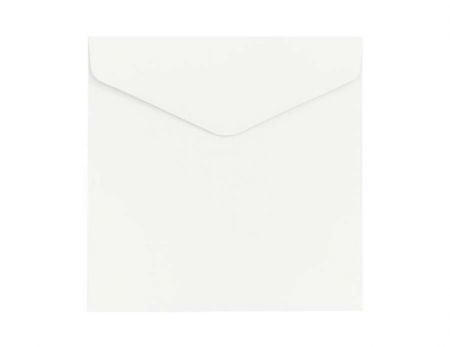 Ozdobné obálky Smooth - 16 x 16 cm, 150 g/m2, bílé, 10 ks